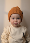 The Nini Bear Beanie Hat - Toasty Orange