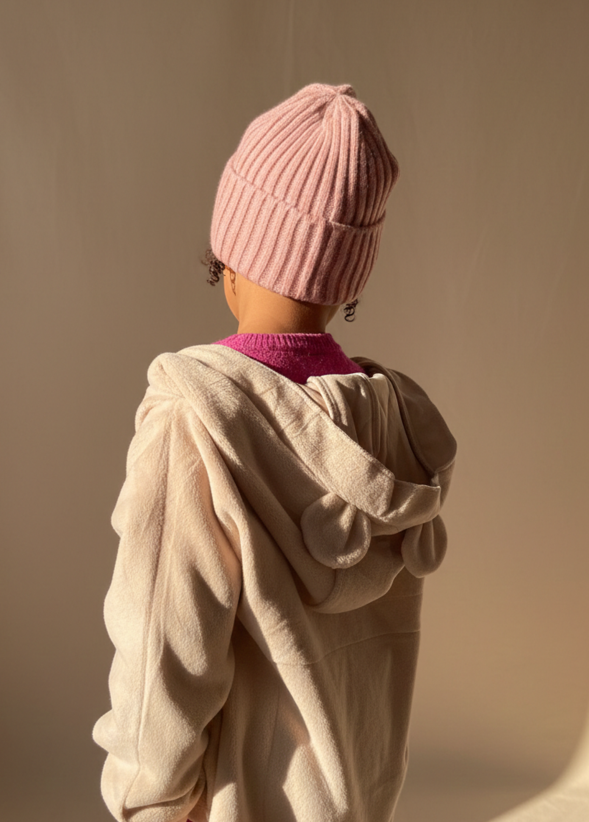 The Nini Bear Beanie Hat - Toasty Orange