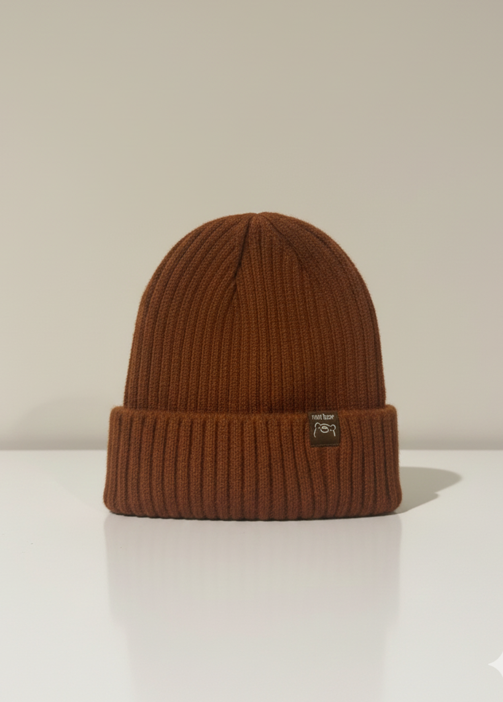 The Nini Bear Beanie Hat - Warm Cinnamon