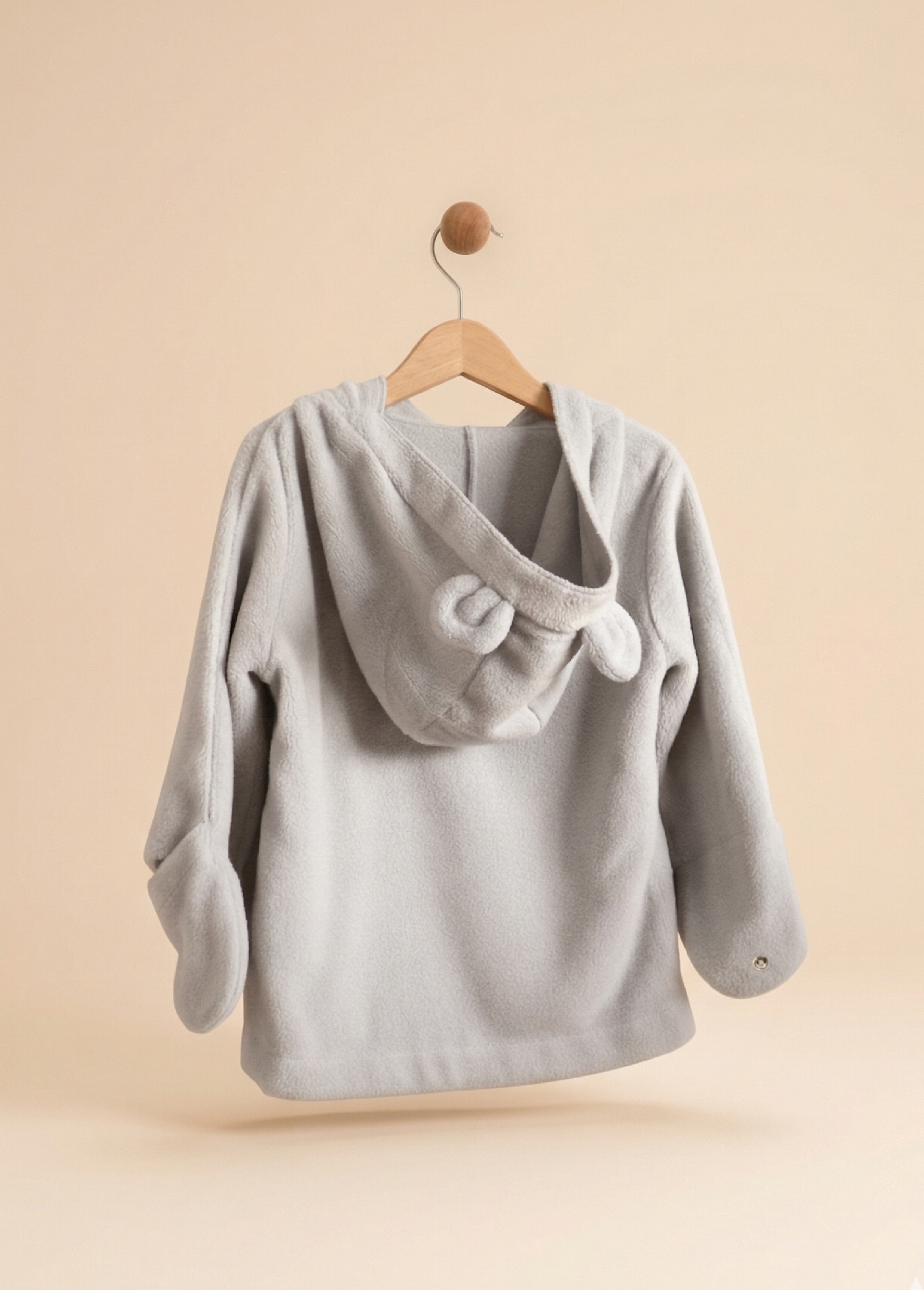 The Nini Bear Blanket - Cloud Grey
