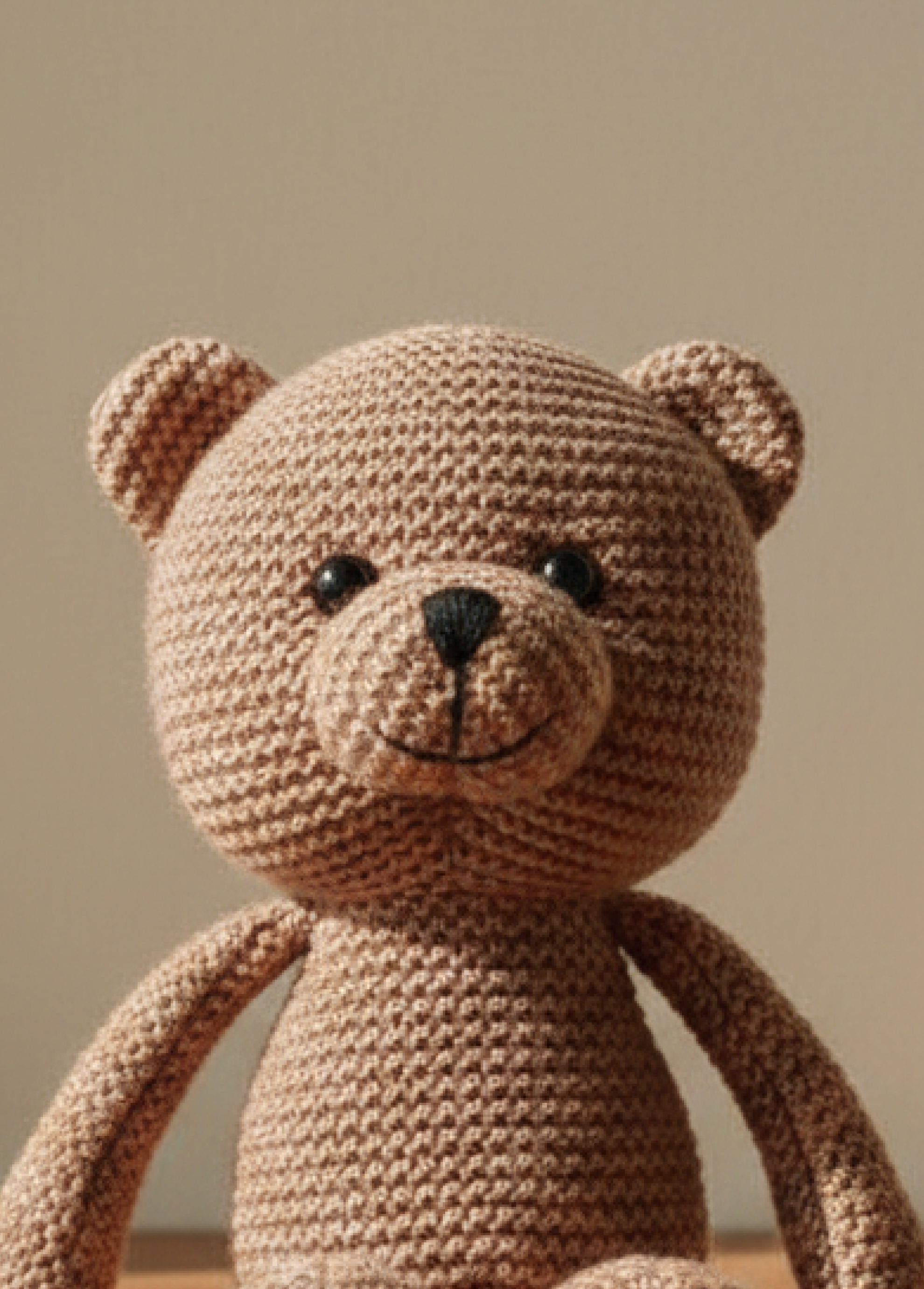 Nini Bear Crochet Bear - Cocoa Bear