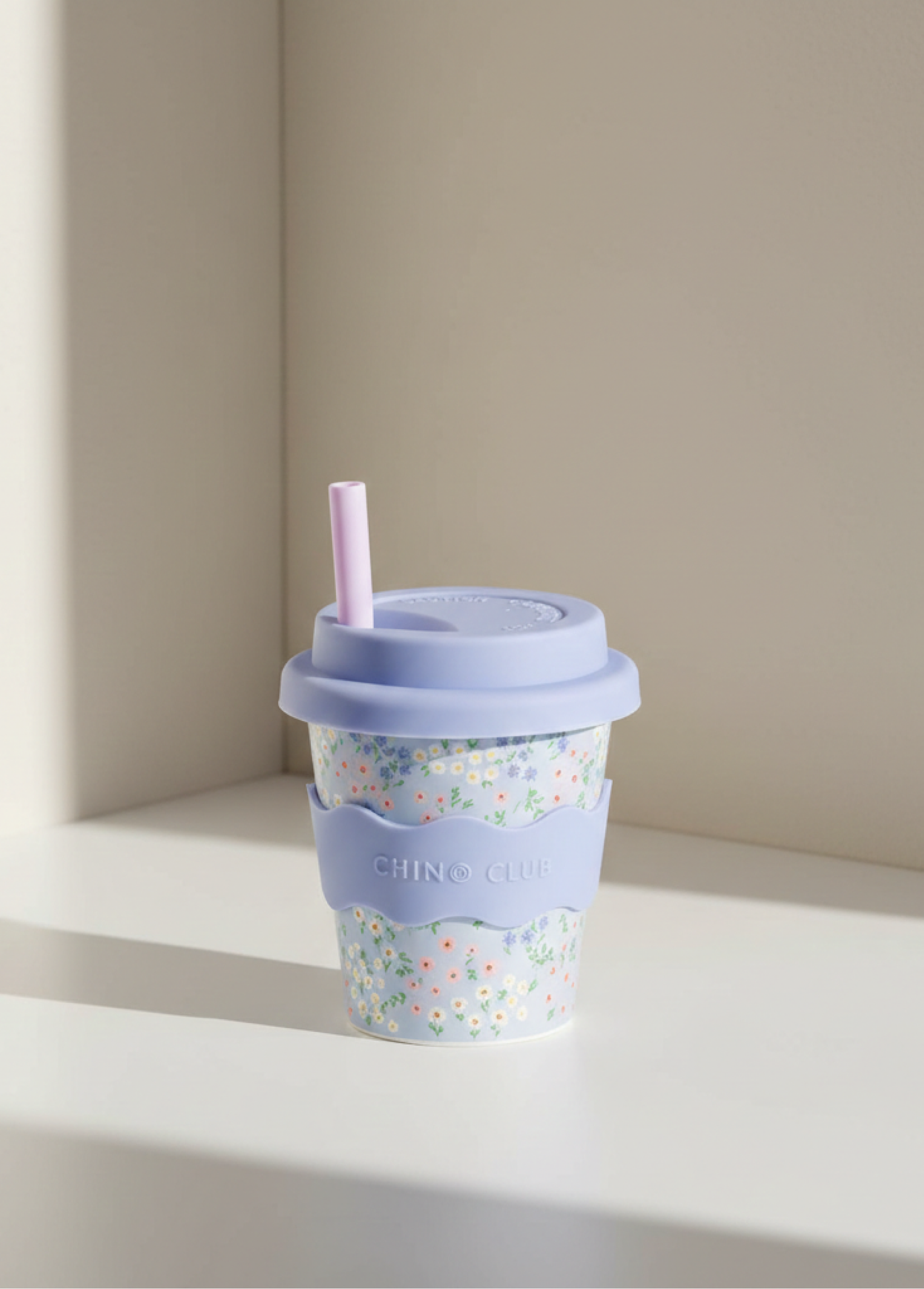 Blue Floral Babychino Cup - 120ml