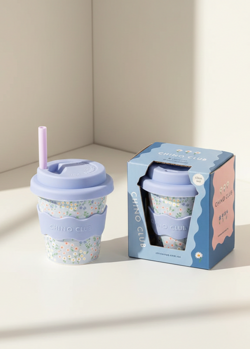 Blue Floral Babychino Cup - 120ml