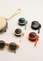Nini Bear Foldable Sunglasses - Blue