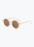 Nini Bear Round Sunglasses - Milky Cream