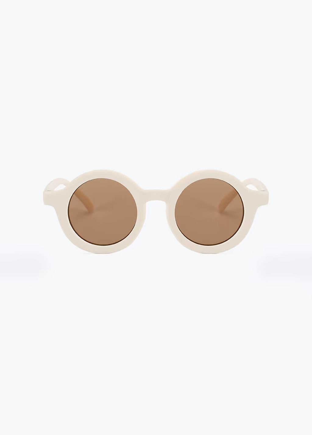 Nini Bear Round Sunglasses - Milky Cream