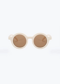 Nini Bear Round Sunglasses - Milky Cream