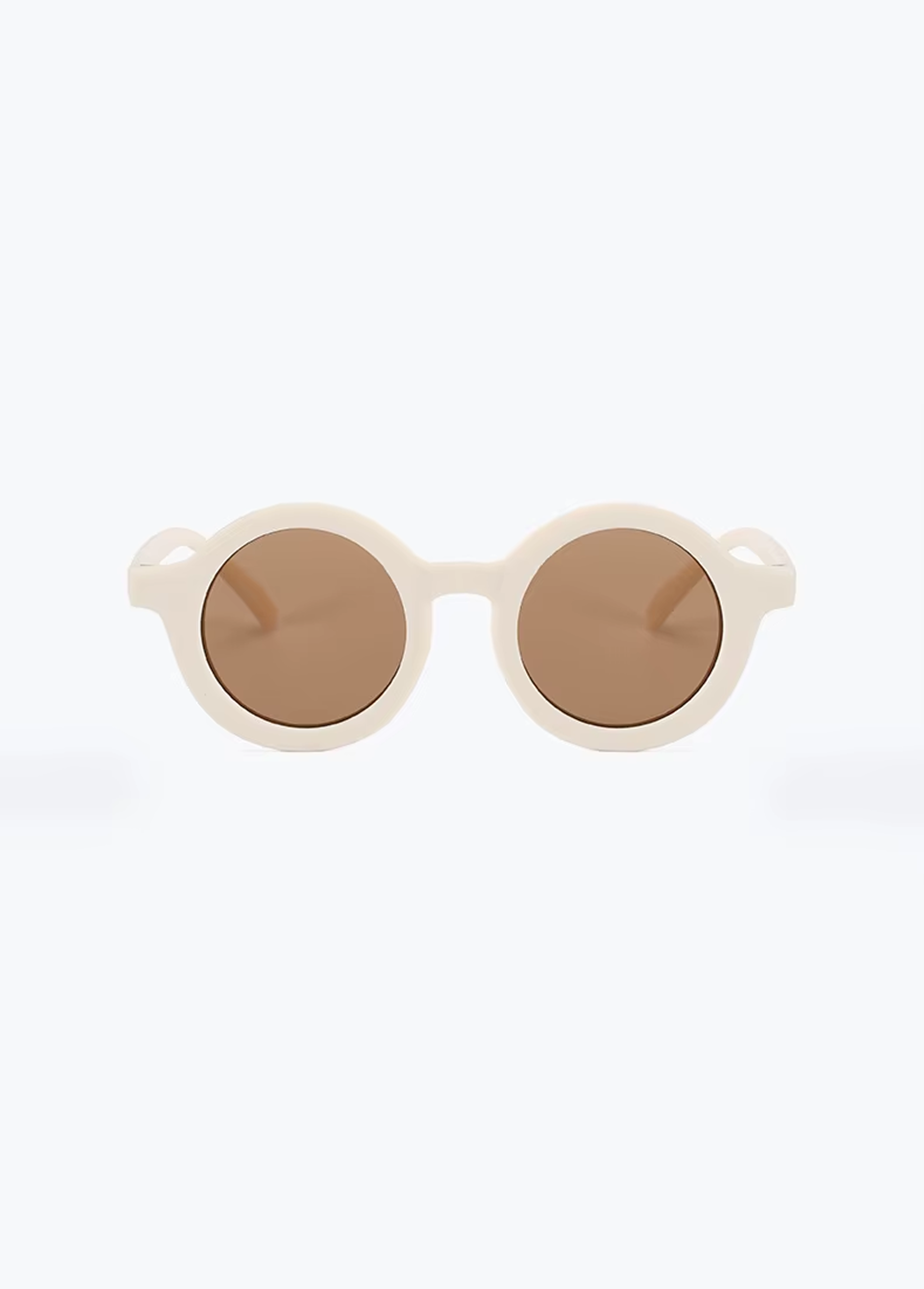Nini Bear Round Sunglasses - Milky Cream