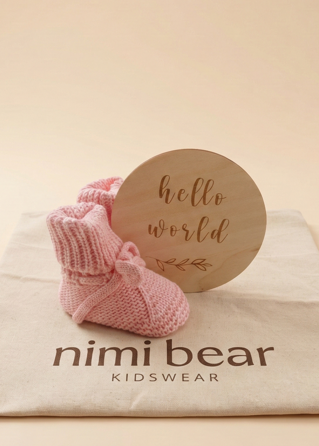 Hello Little One Set Booties Edition - Blush Petal