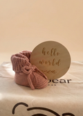 Hello Little One Set Booties Edition - Blush Petal