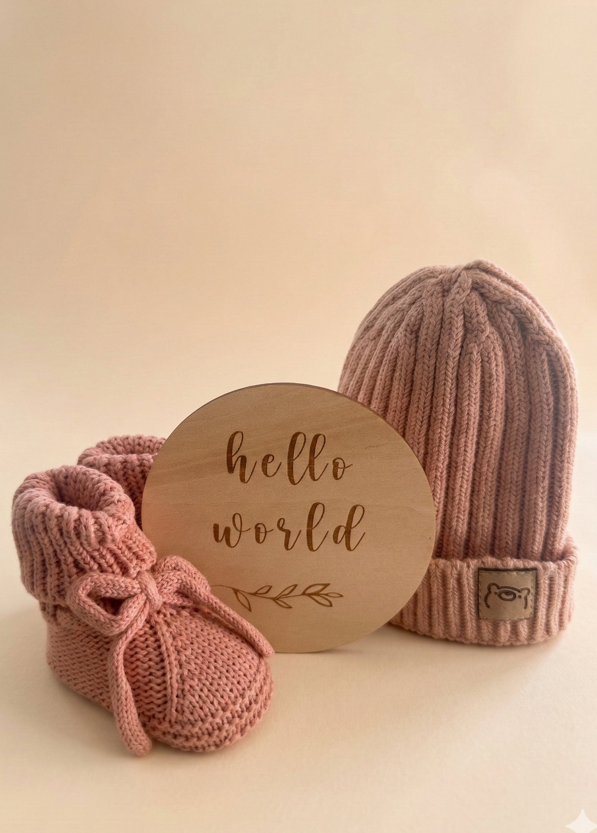 Hello Little One Set Hat Edition - Blush Petal
