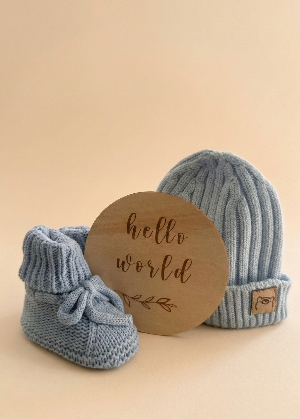 Hello Little One Set Hat Edition - Oat Latte