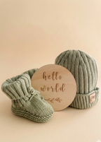 Hello Little One Set Hat Edition - Oat Latte