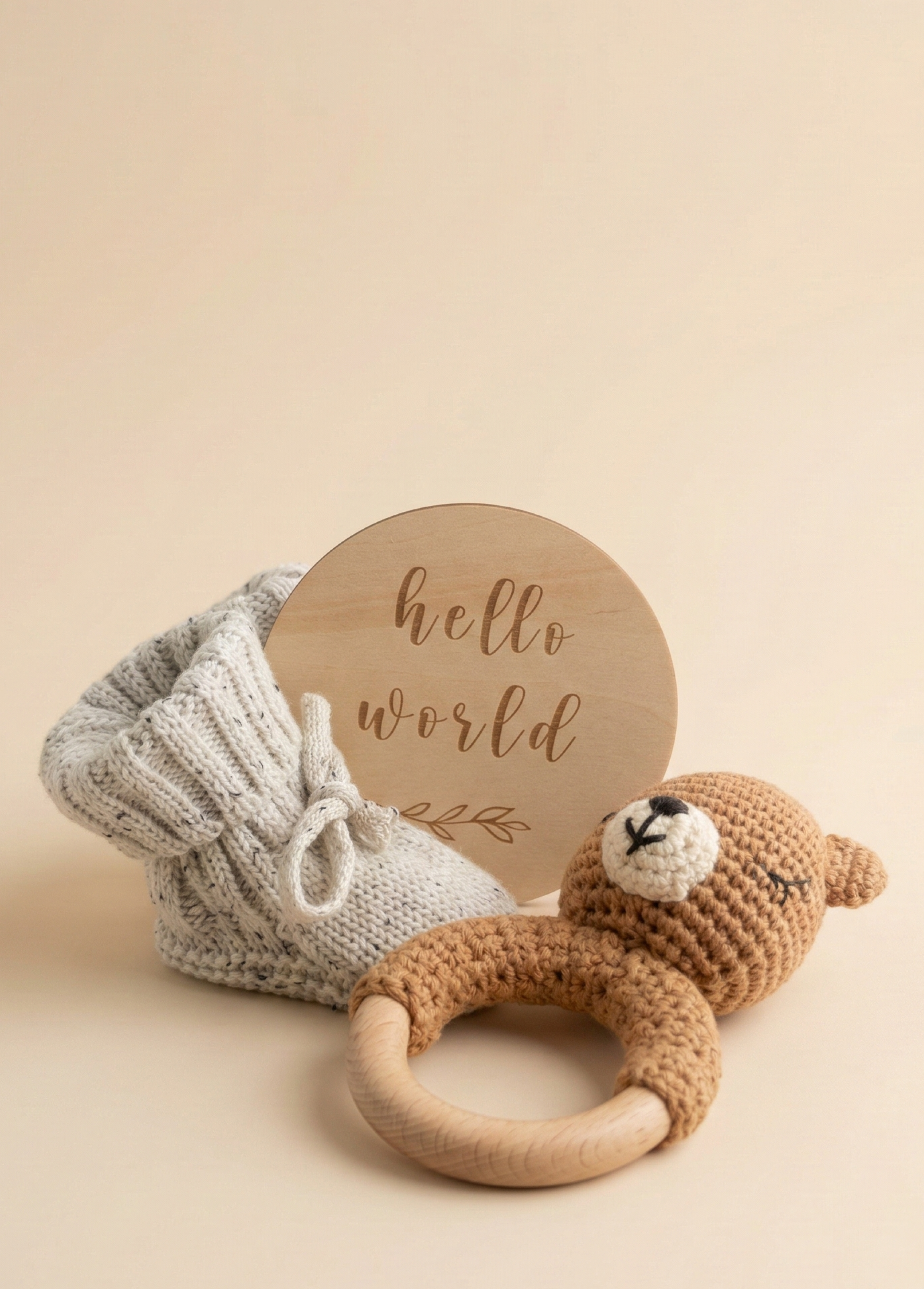 Hello Little One Set Rattle Edition - Blush Petal