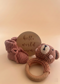 Hello Little One Set Rattle Edition - Blush Petal