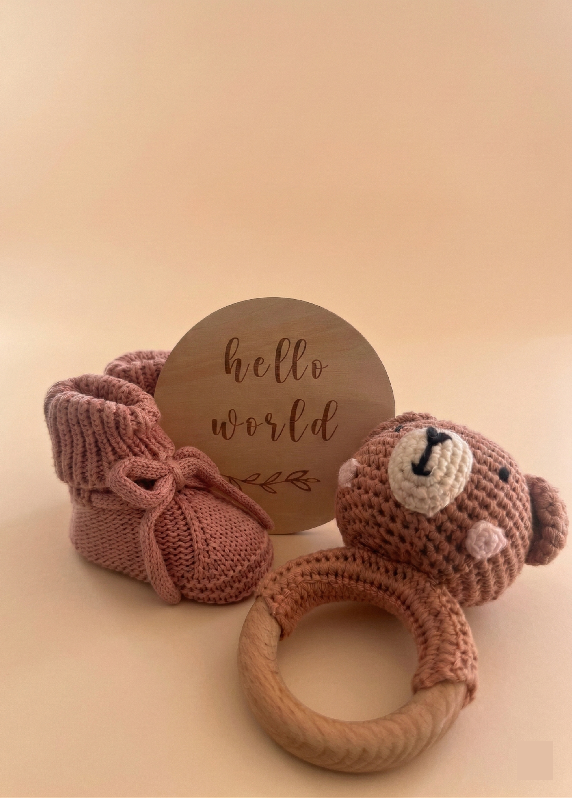 Hello Little One Set Rattle Edition - Blush Petal