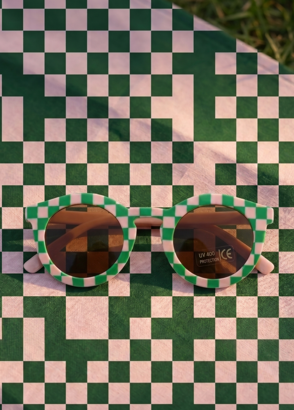 Nini Bear Special Edition Picnic Collection Sunglasses - Matcha Picnic