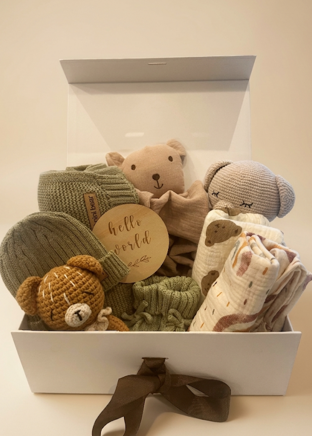 Nini Bear Deluxe Newborn Gift Set - Matcha