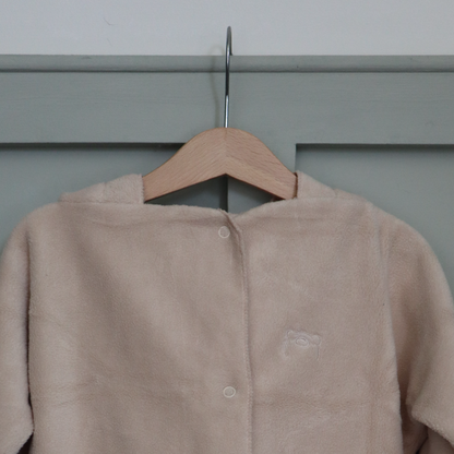 Beige fleece jacket 
