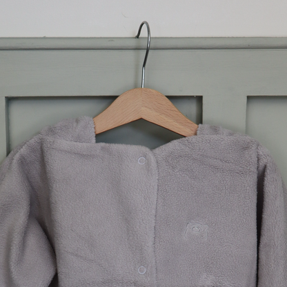 Gray fleece jacket