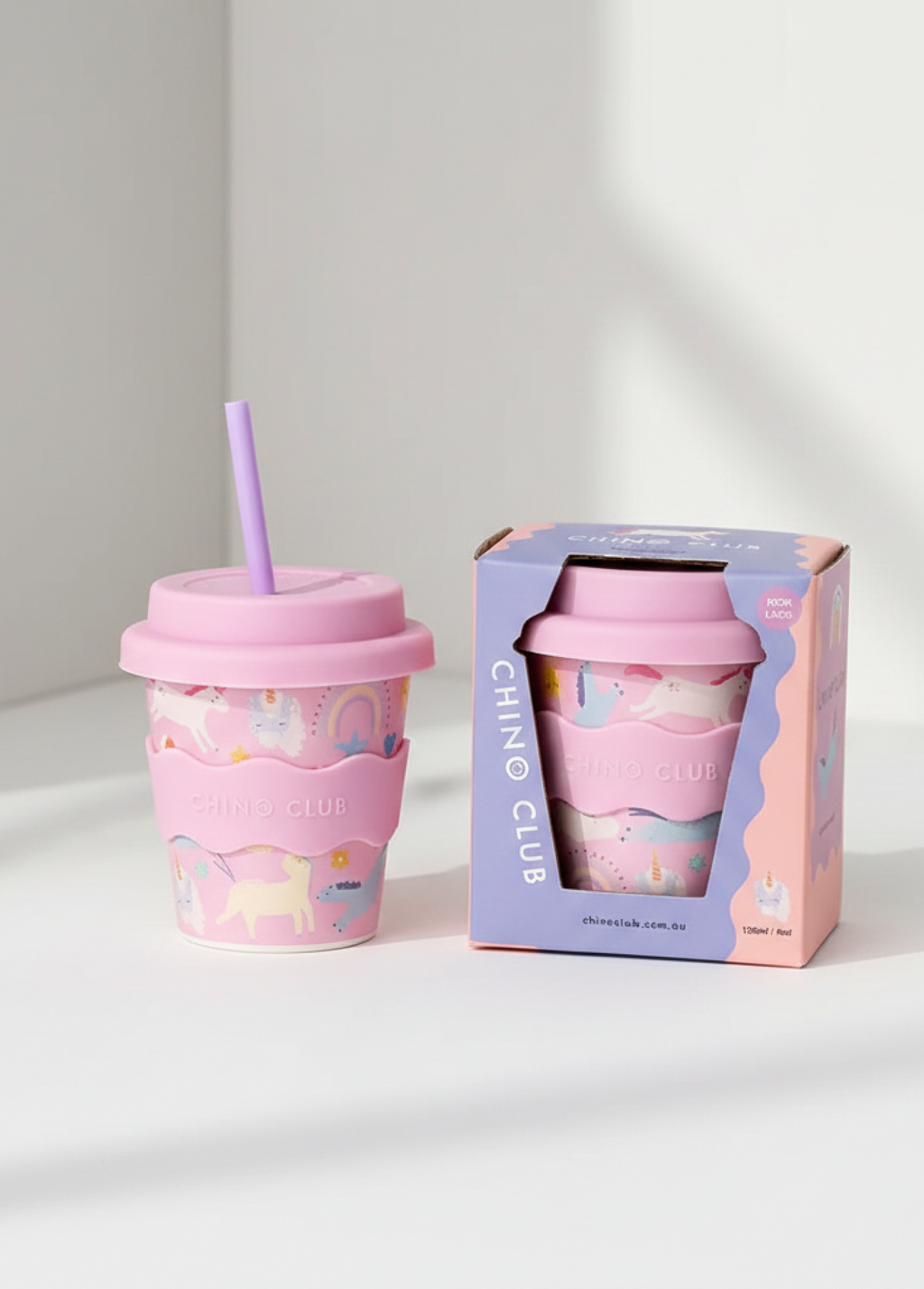 Pink Unicorn Babychino Cup - 120ml