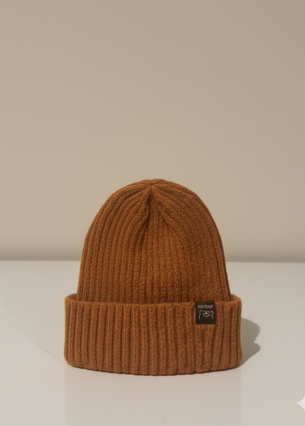 The Nini Bear Beanie Hat - Dusty Pink