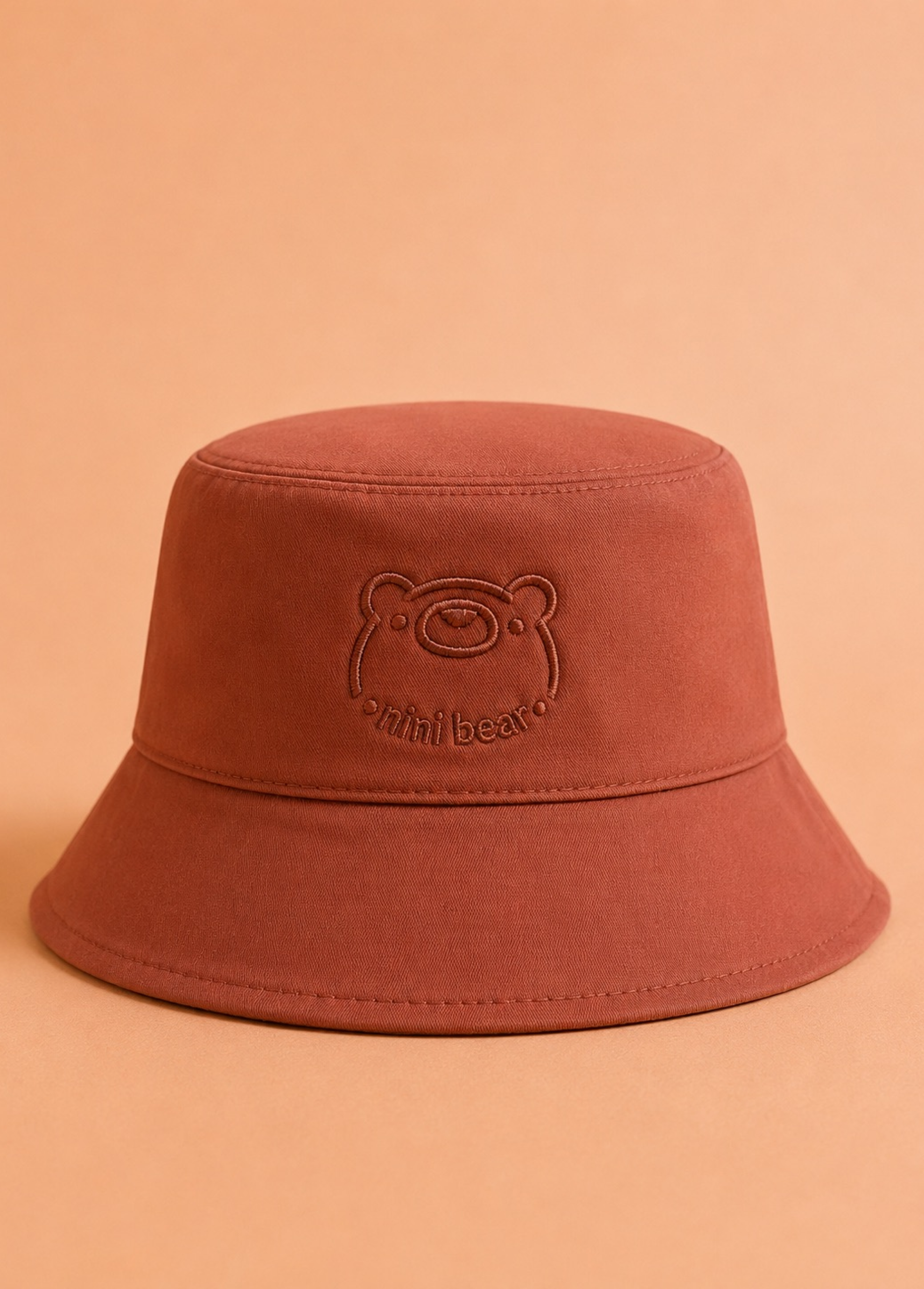 The Nini Bear Bucket Hat - Terracotta