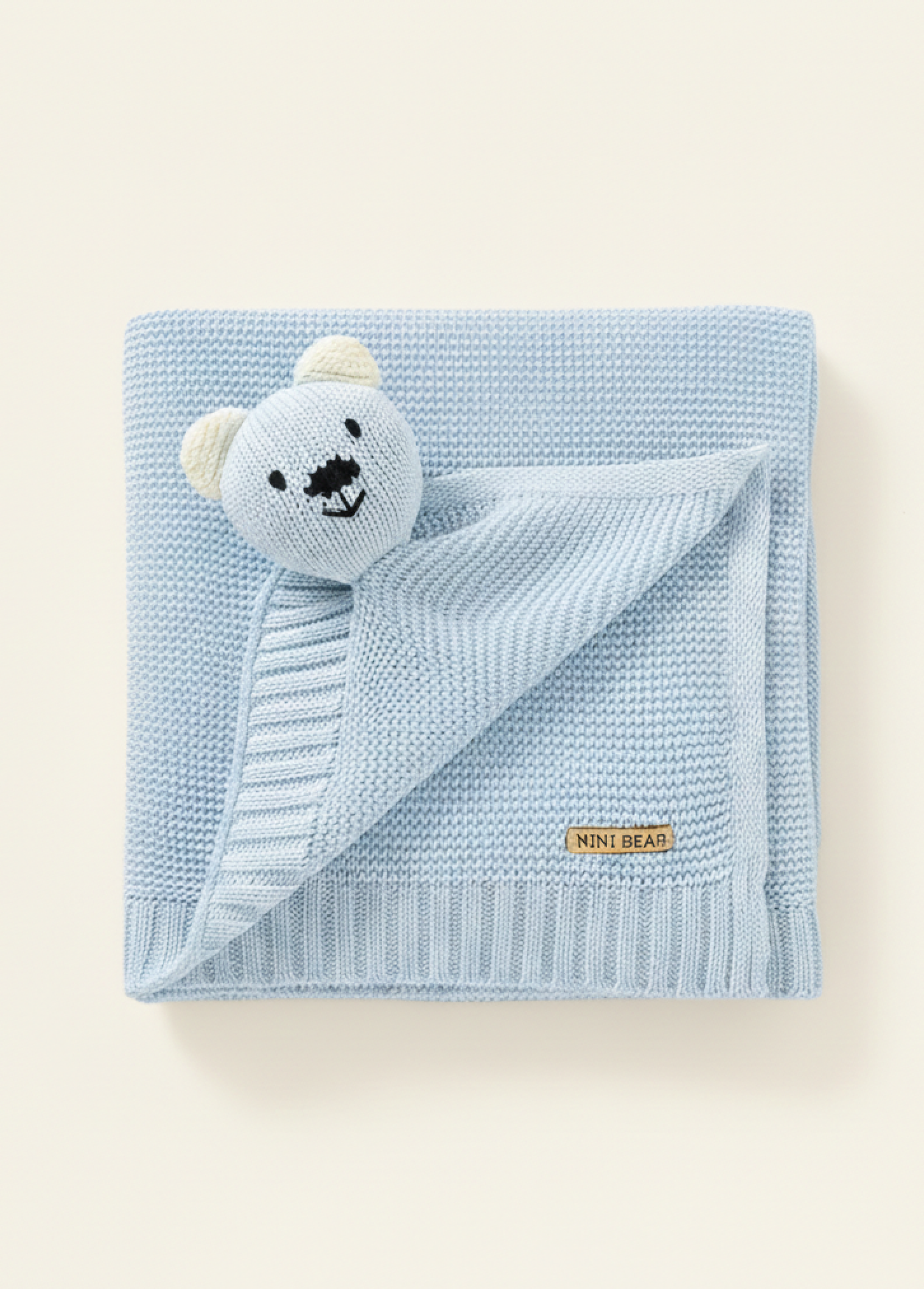 Nini Bear Comfort Blanket - Blush Petal