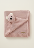 Nini Bear Comfort Blanket - Blush Petal