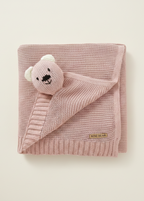Nini Bear Comfort Blanket - Blush Petal