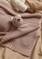 Nini Bear Comfort Blanket - Blush Petal