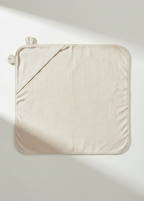 Nini Bear Bear Hug Hooded Towel - Oat Milk