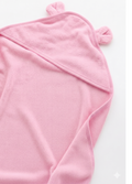 Nini Bear Bear Hug Hooded Towel - Blush Whisper