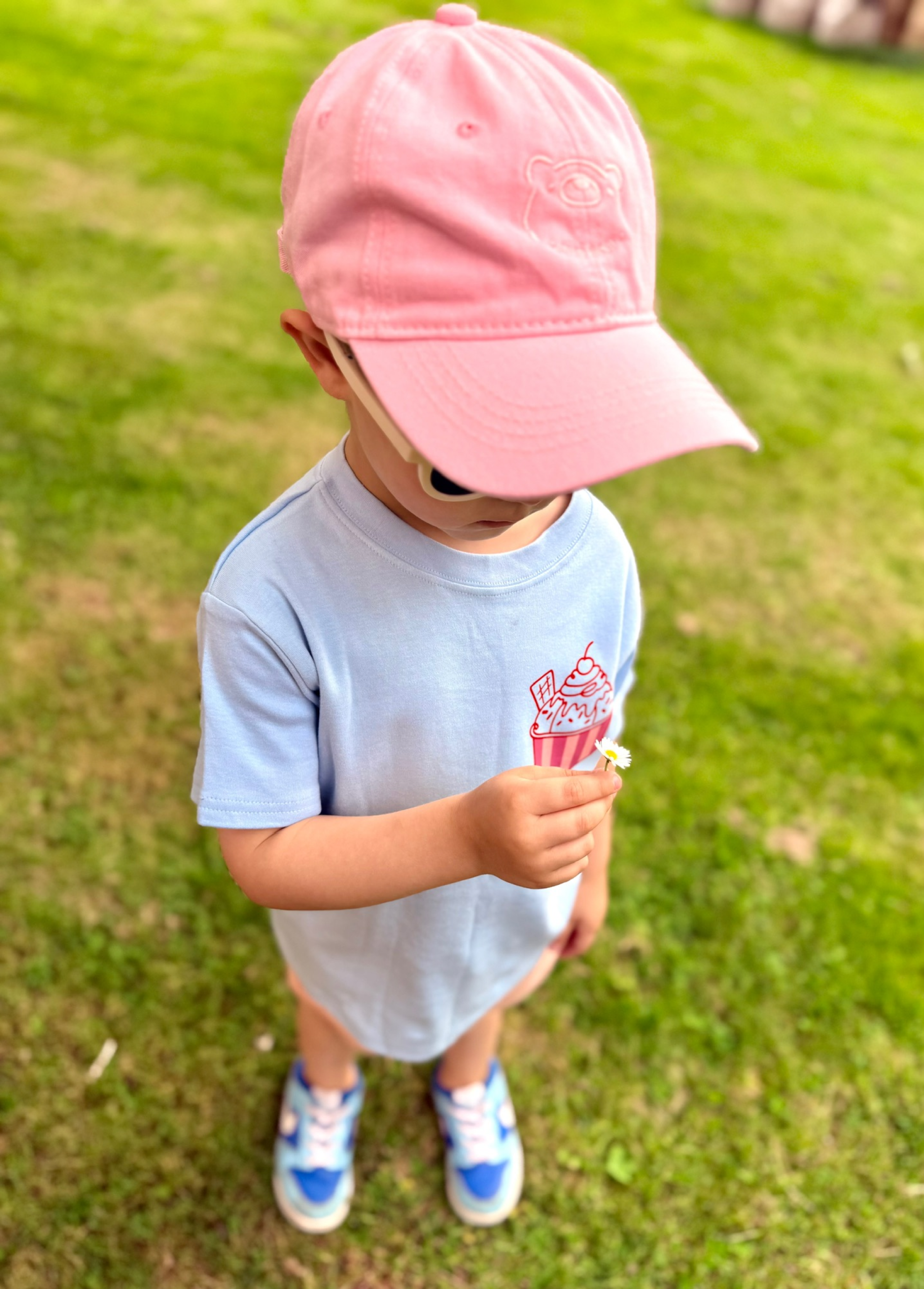 Nini Bear Little Cap - Rose Blush