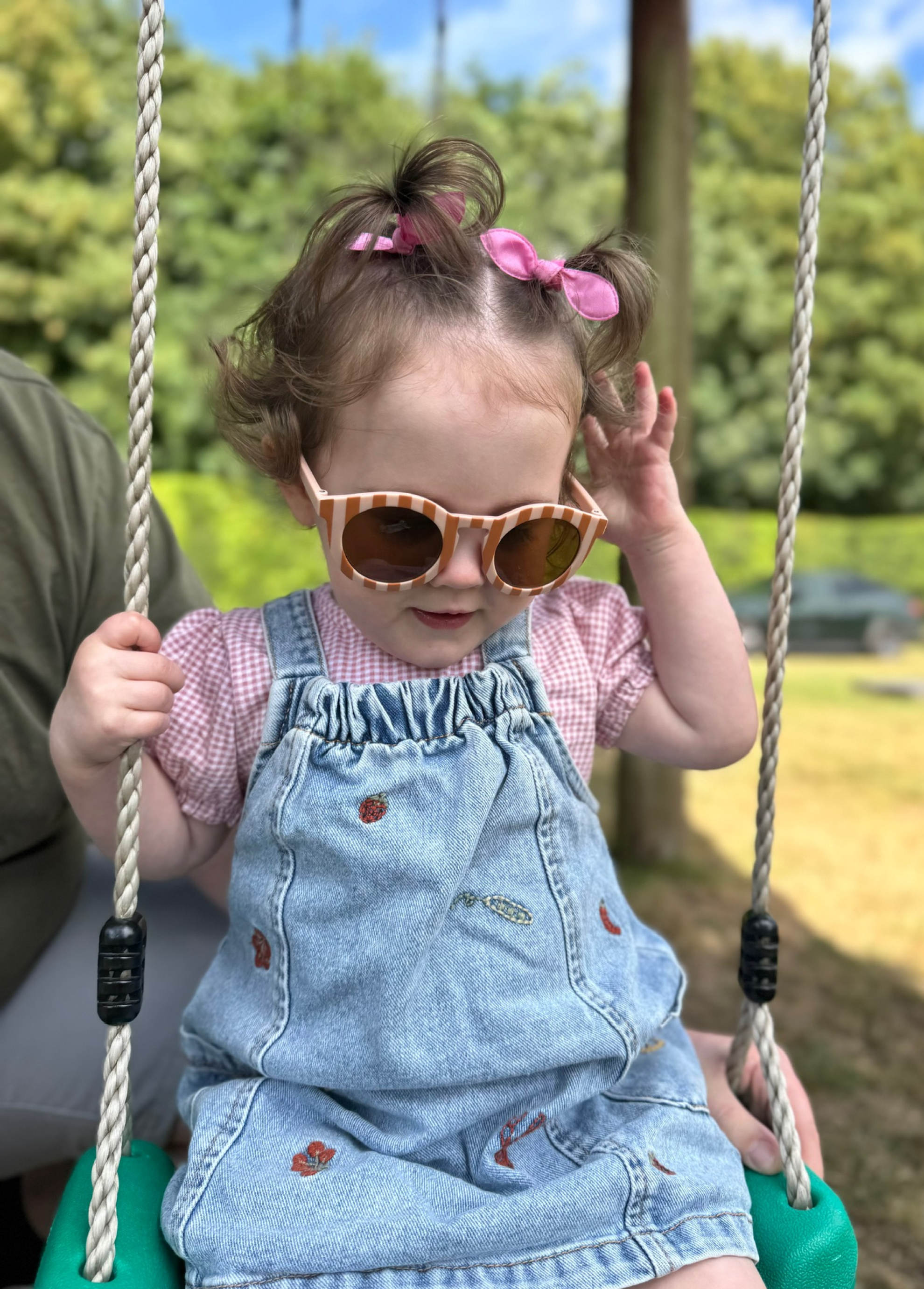 Nini Bear Special Edition Picnic Collection Sunglasses - Peach Picnic