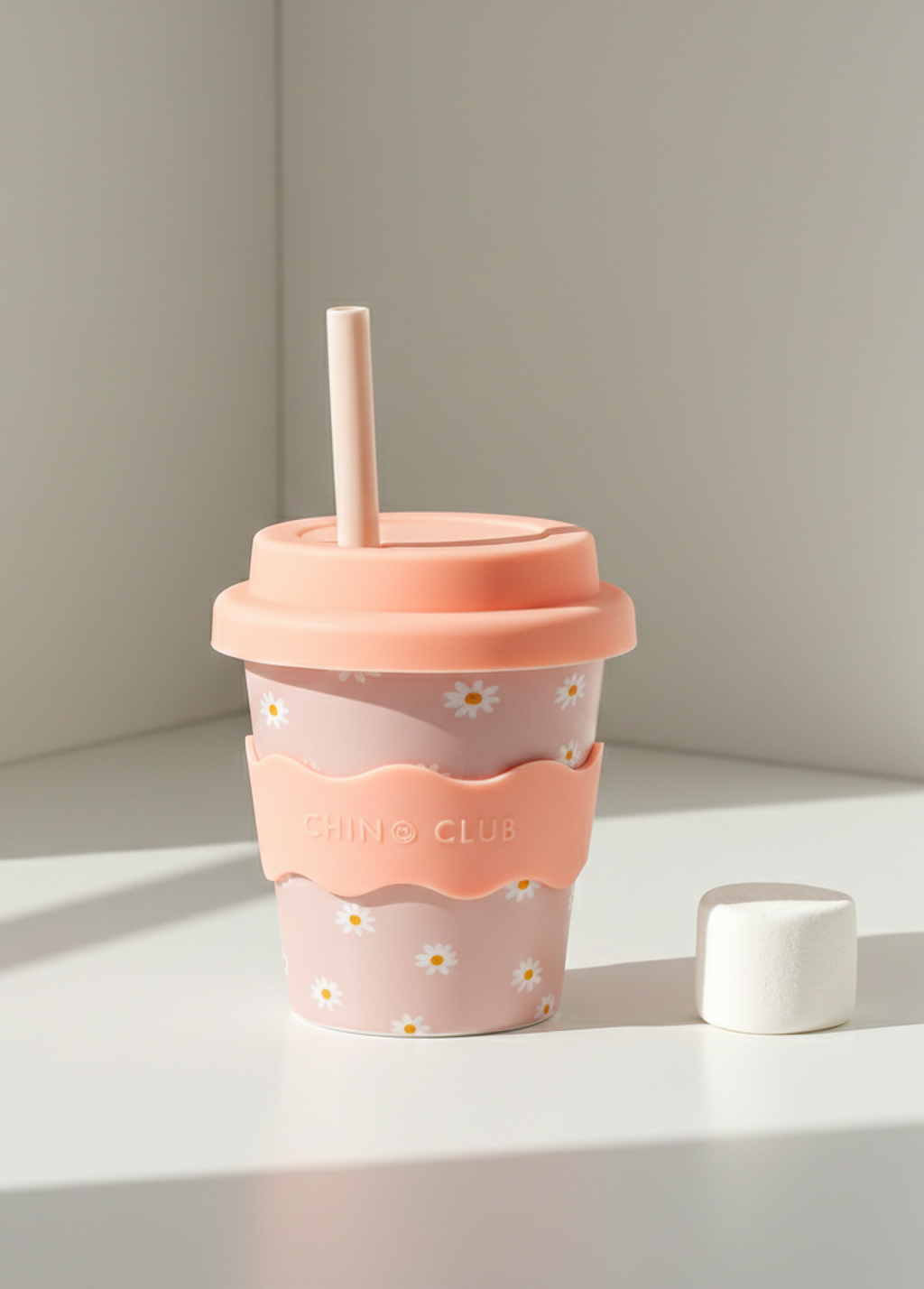 Pink Daisy Babychino Cup - 120ml