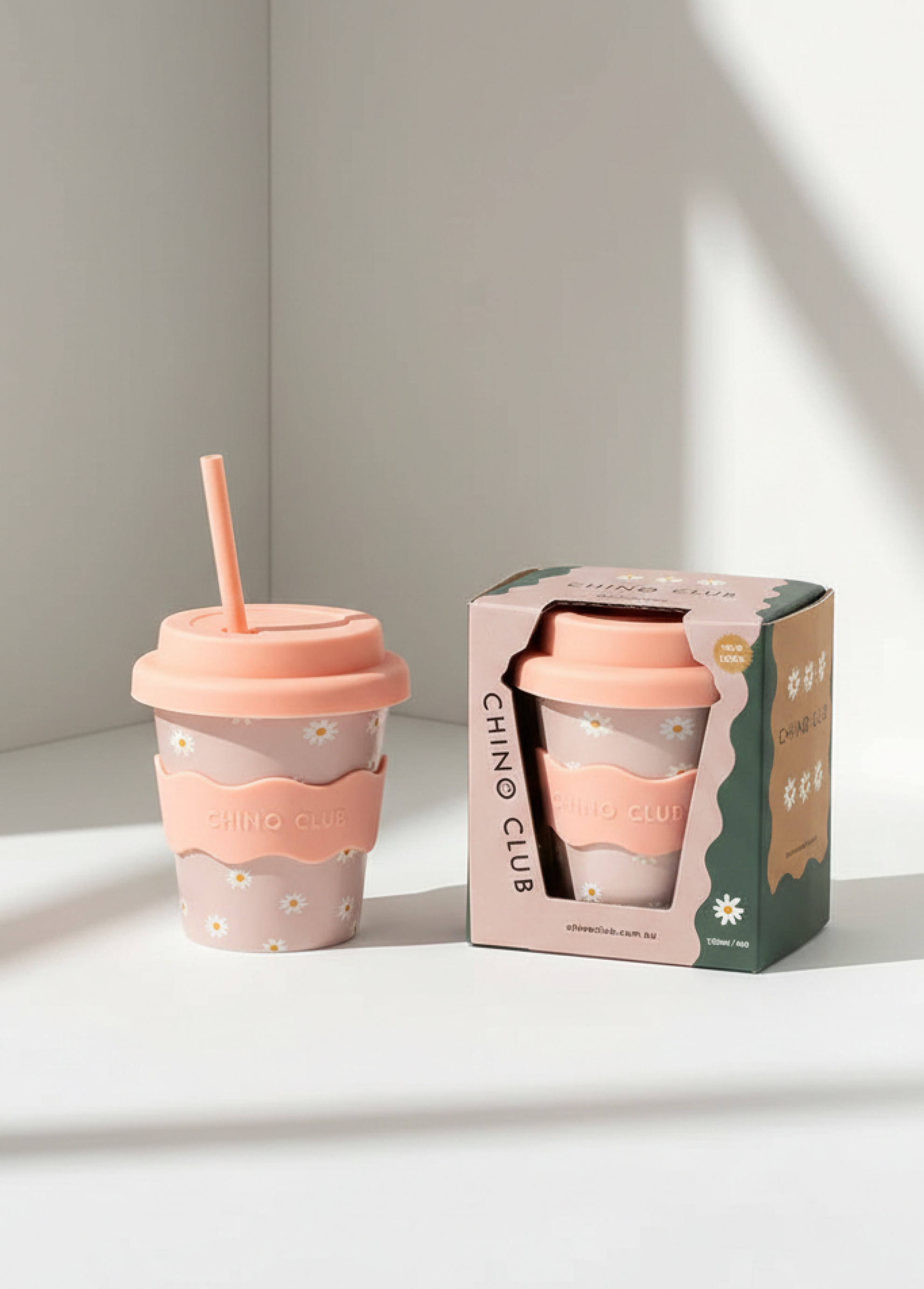 Pink Daisy Babychino Cup - 120ml