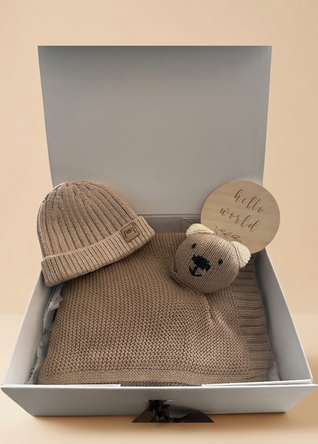 Snuggle Keepsake Set Hat Edition - Oat Latte