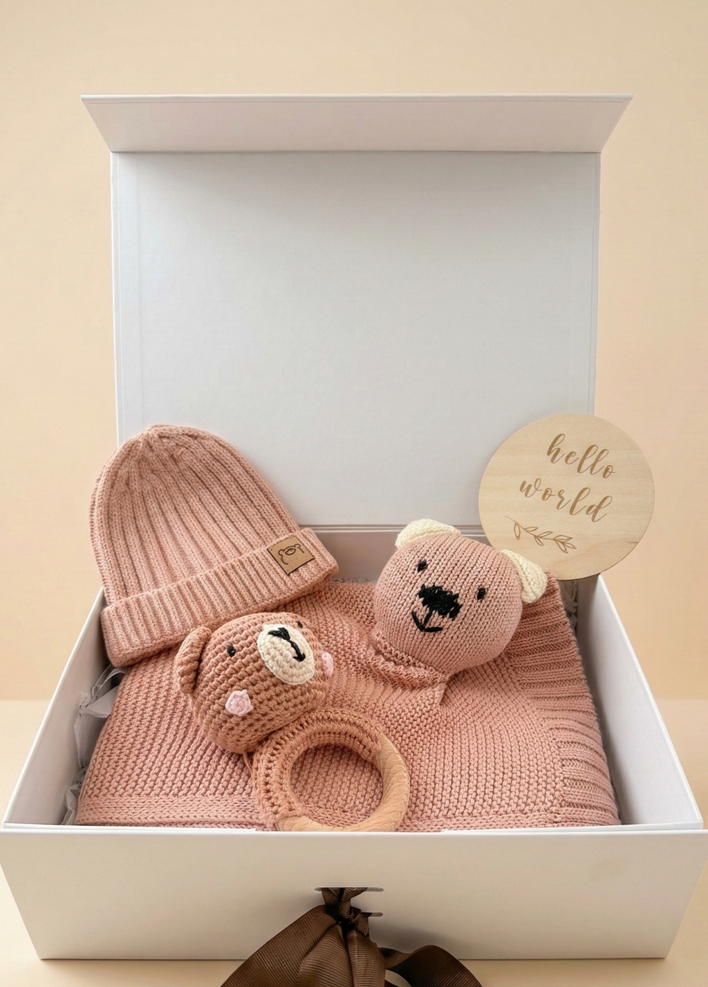 Snuggle Keepsake Set Rattle Edition - Blush Petal