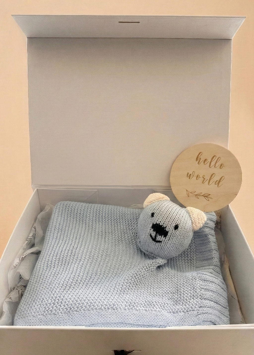 Nini Bear Comfort Blanket - Blush Petal
