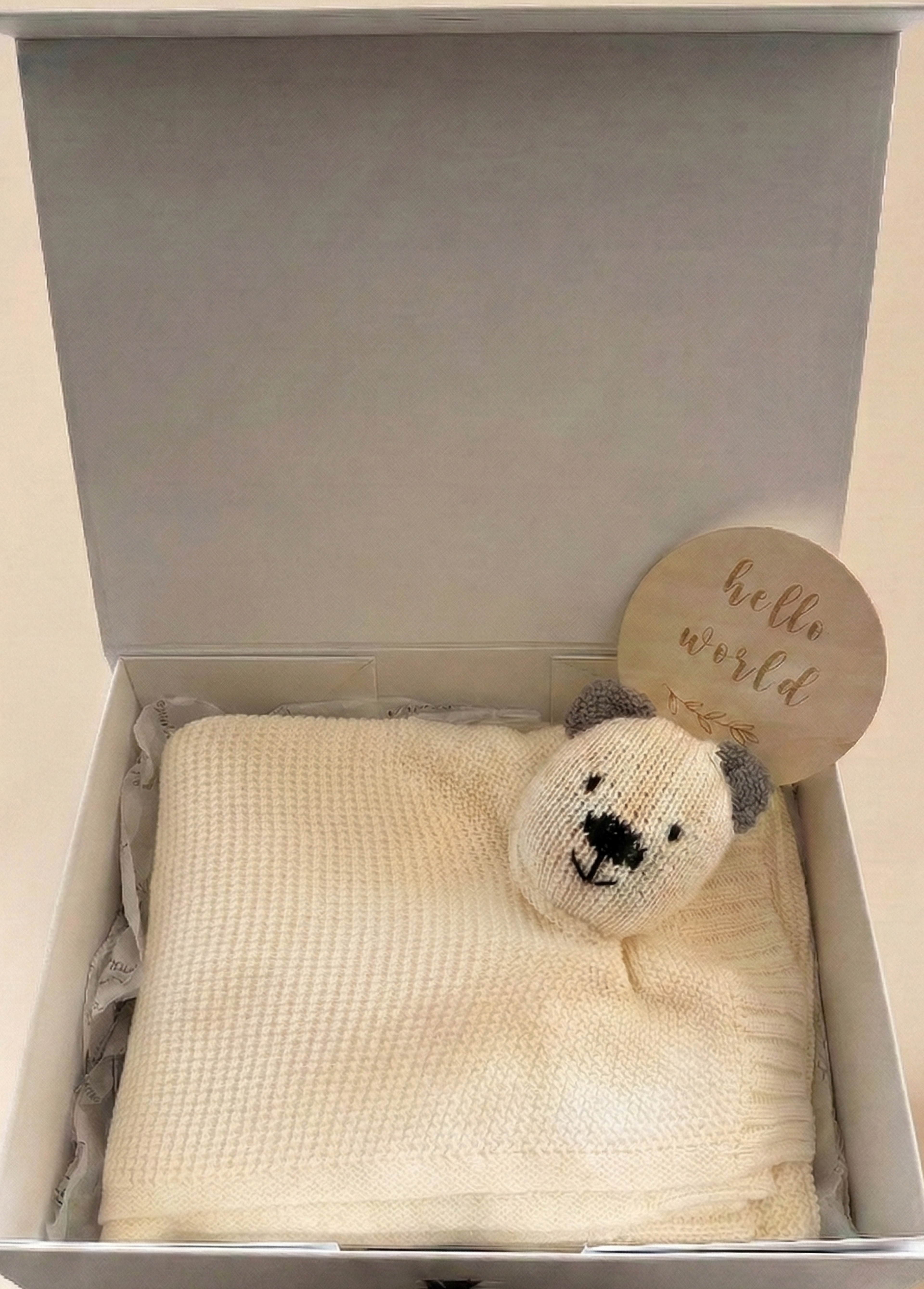 Nini Bear Comfort  Blanket - Oat Latte