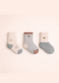 Nini Bear Socks - Brown Star