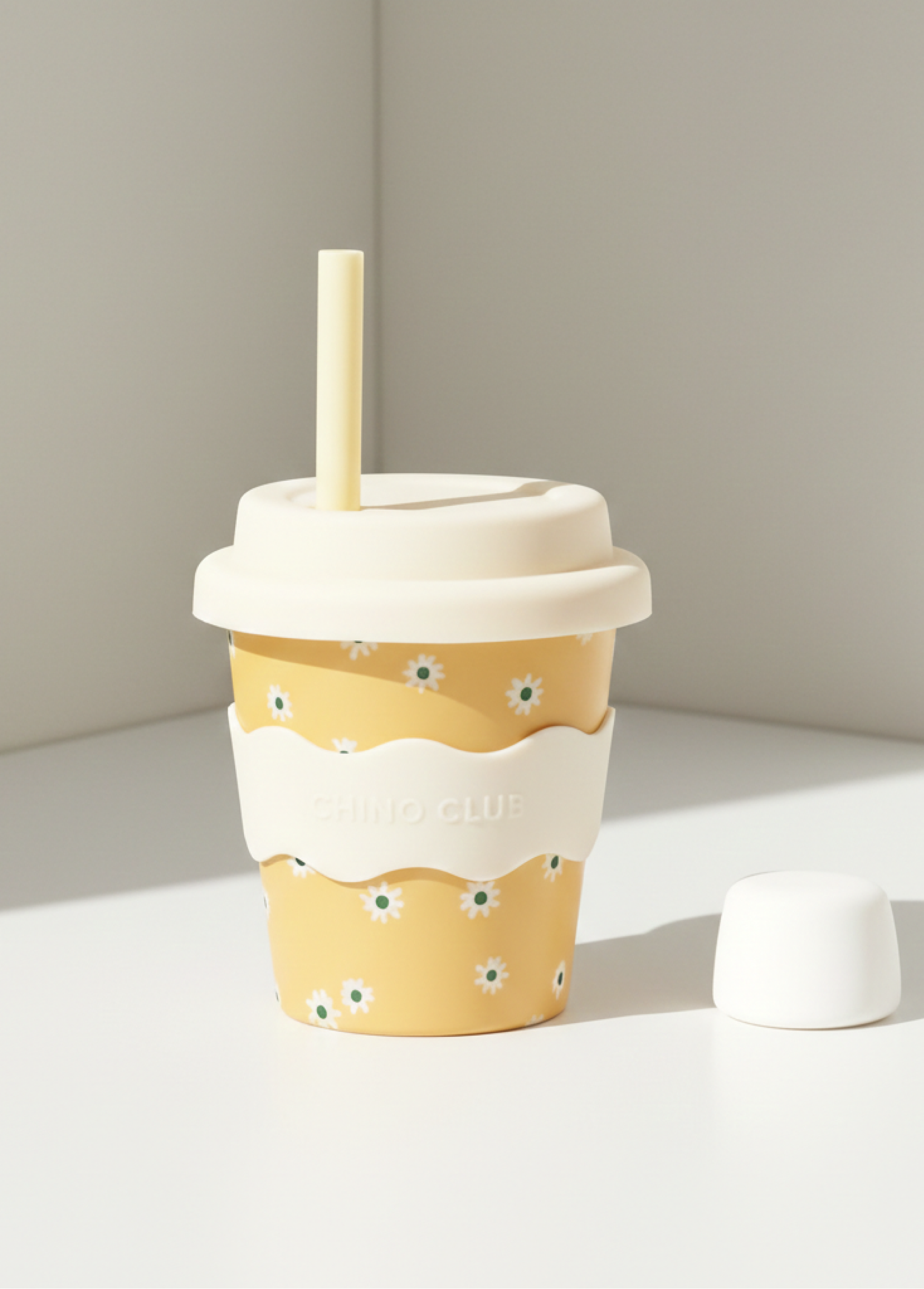 Yellow Daisy Babychino Cup - 120ml