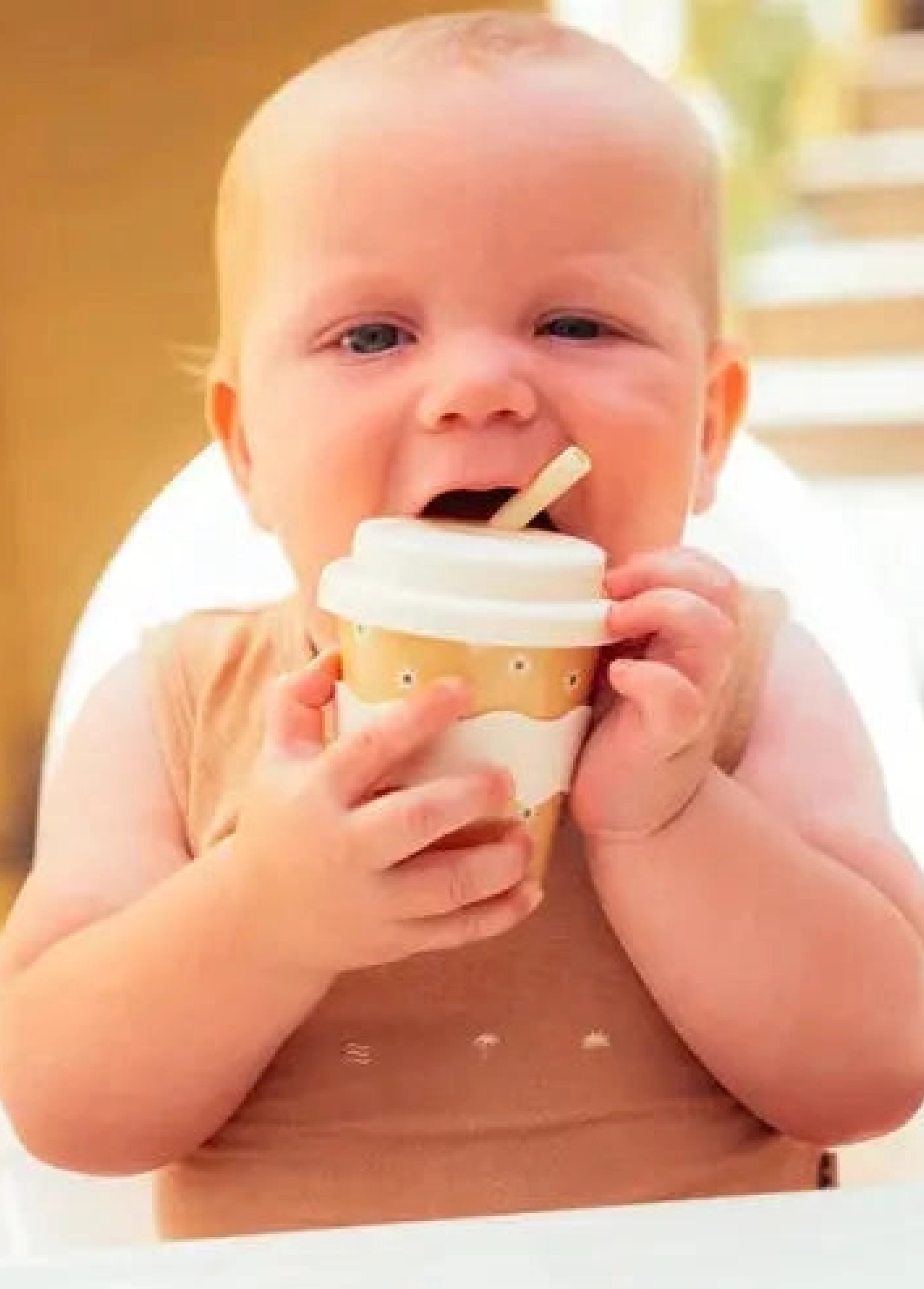 Yellow Daisy Babychino Cup - 120ml