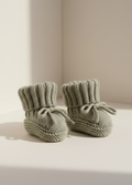 Nini Bear Baby Booties - Matcha