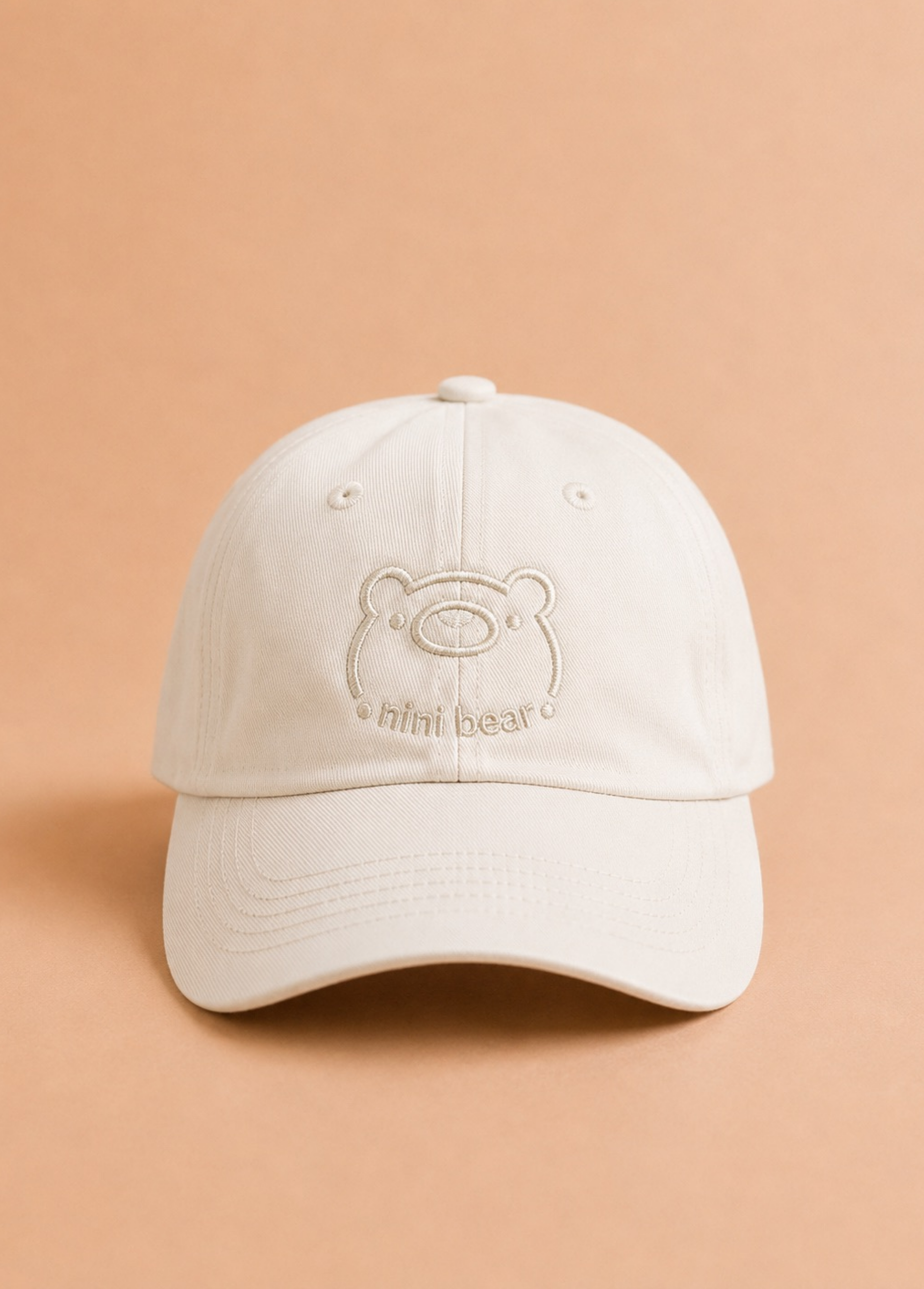 Nini Bear Little Cap - Cloud Cotton