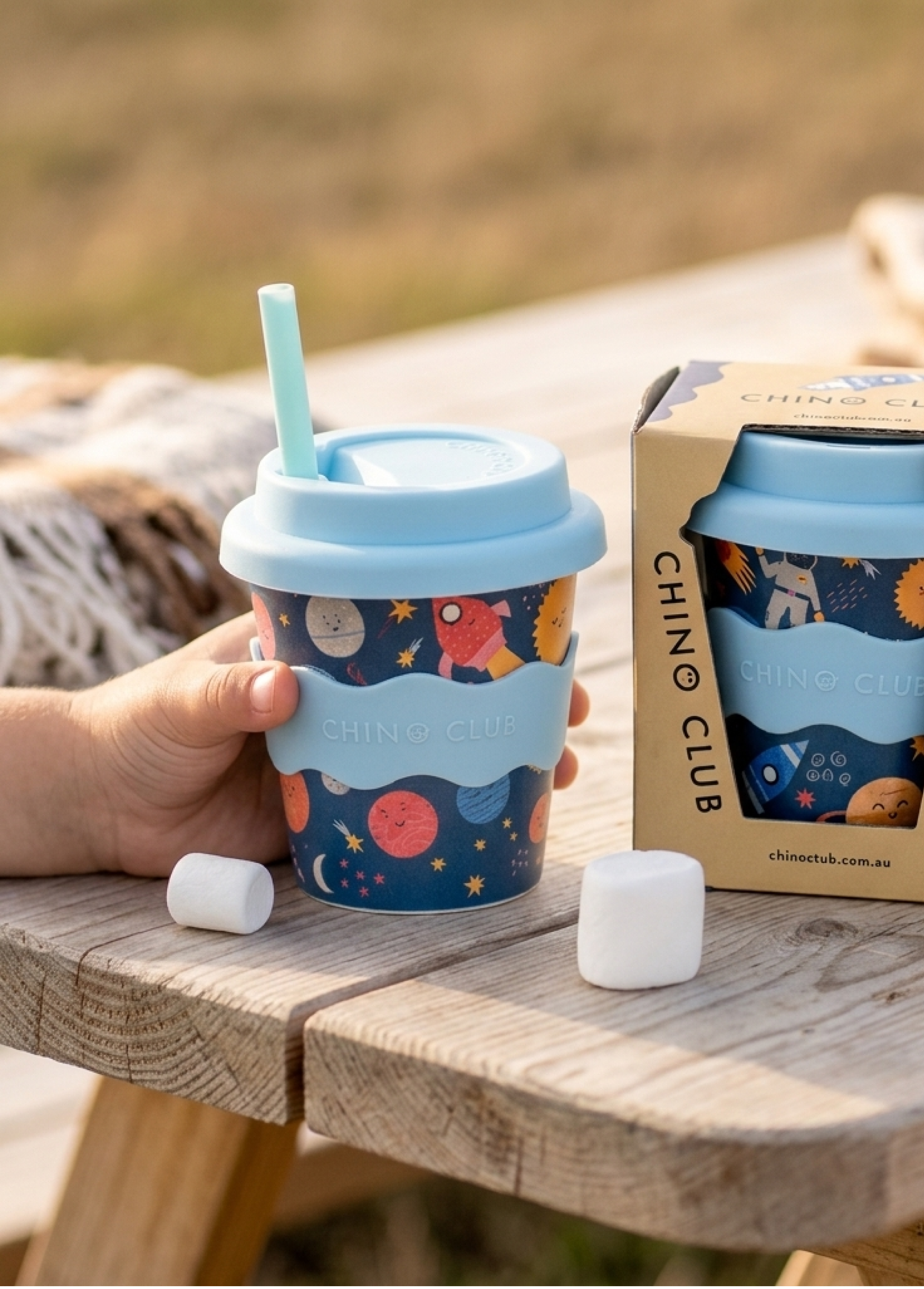 Space Babychino Cup 4oz (Straws Sold Separately)