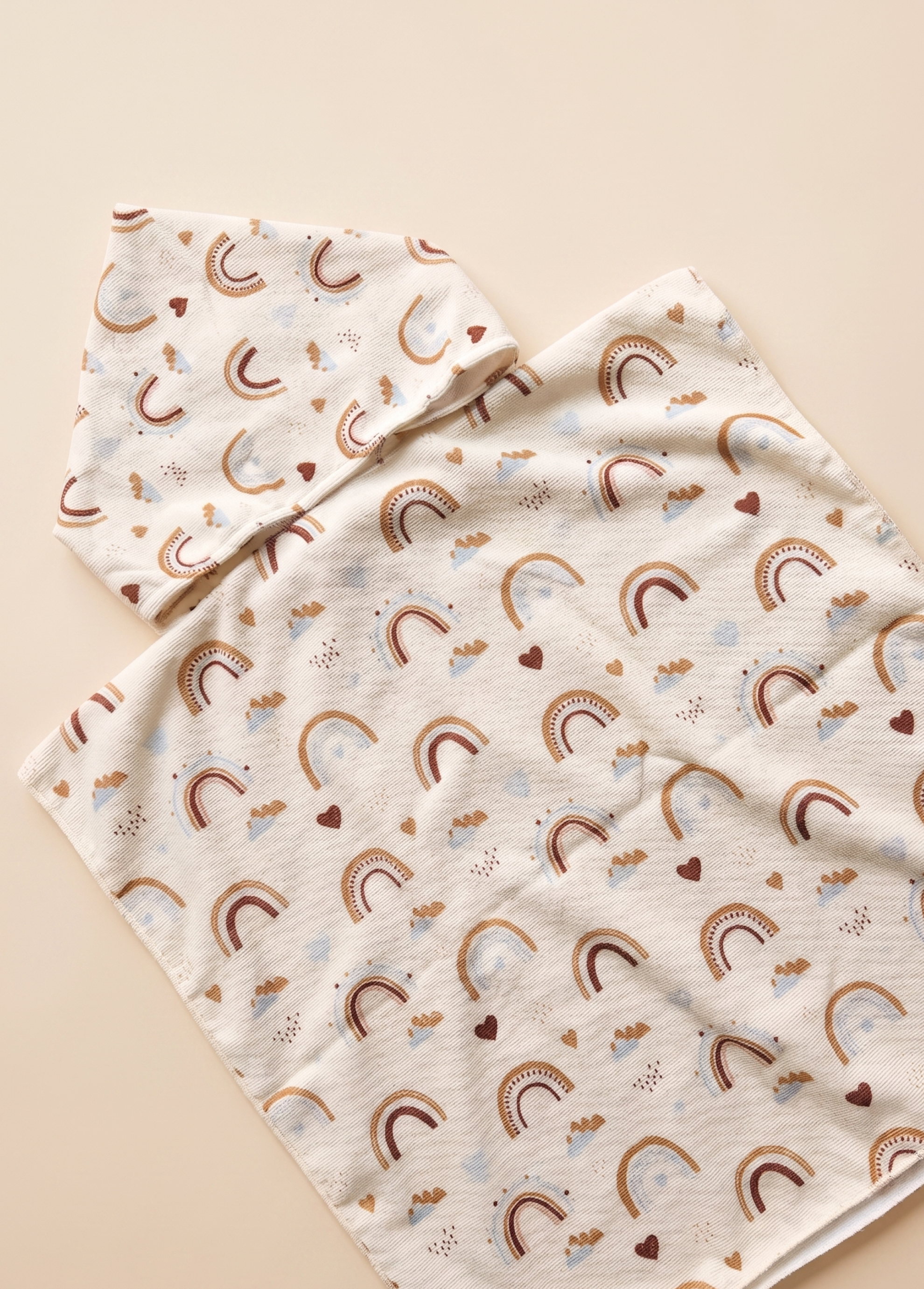Nini Bear Kids Poncho Towel - Small Flowers